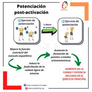 potenciación post-activación, ciencias del deporte y la educación física, entrenamiento deportivo, ciencia deportiva colombia latinoamerica latam