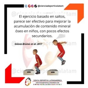Ejercicio en saltos parece efectivo para mejorar la acumulación de contenido mineral óseo, cienciadeportivalatam