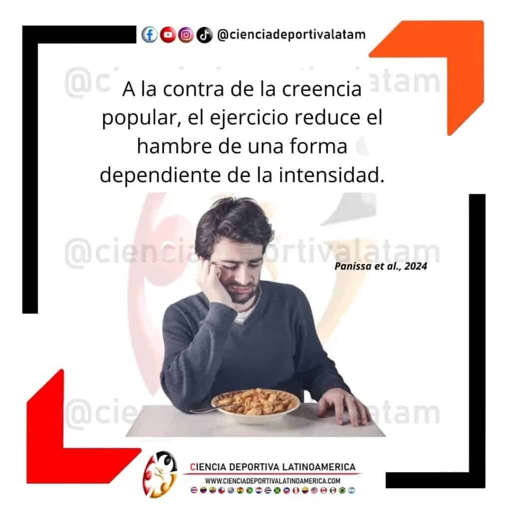 El ejercicio reduce el hambre de una dependiente de la intensidad
