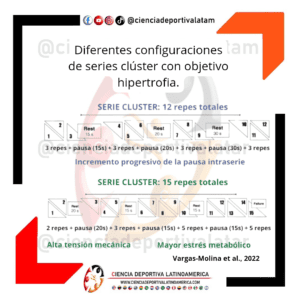 Series Cluster para la hipertrofia muscular