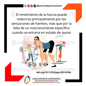Entrenamiento de fuerza y rendimiento mediado por el hambre