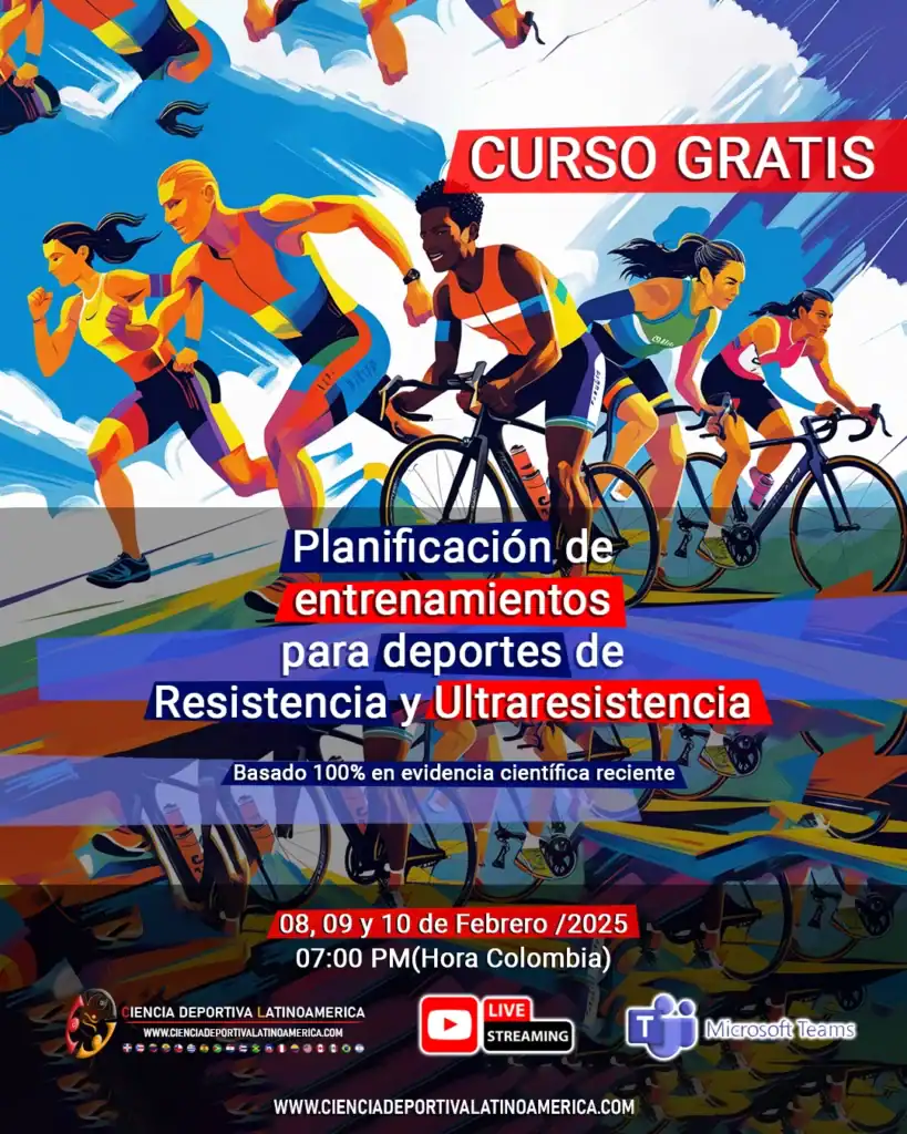 Entrenamiento para deportes de resistencia y ultraresistencia, con planificación basada en evidencia científica y en línea, curso gratuito en febrero 2025.