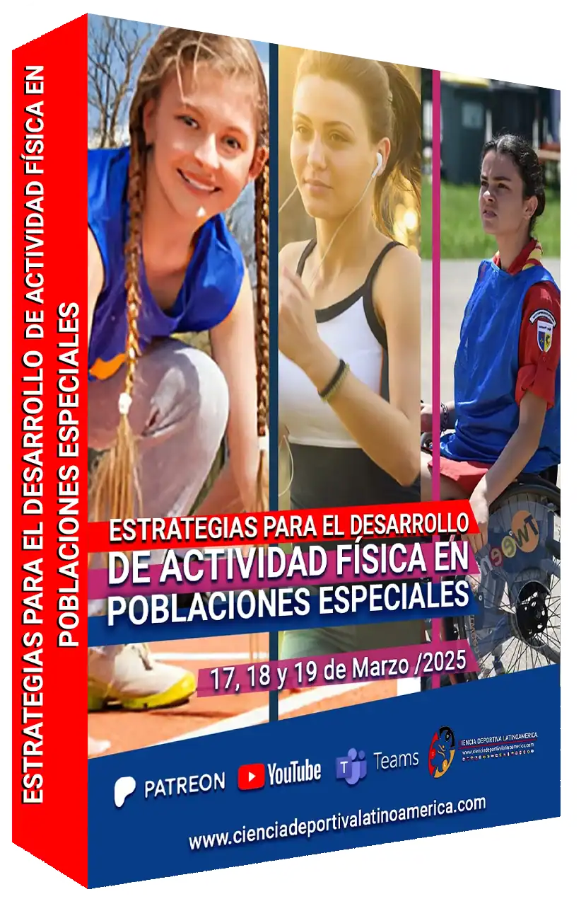 Atletas con discapacidad participando en actividades físicas para el desarrollo en poblaciones especiales durante evento en marzo 2025.