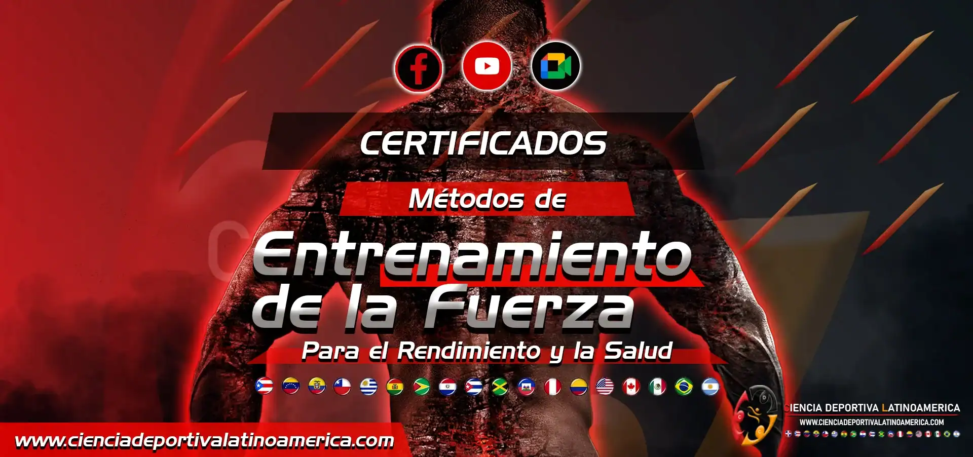 Certificados métodos de entrenamiento de la fuerza para el rendimiento deportivo y la salud en Latinoamérica. Complementa tu entrenamiento con cursos certificados en ciencias del deporte y bienestar físico.