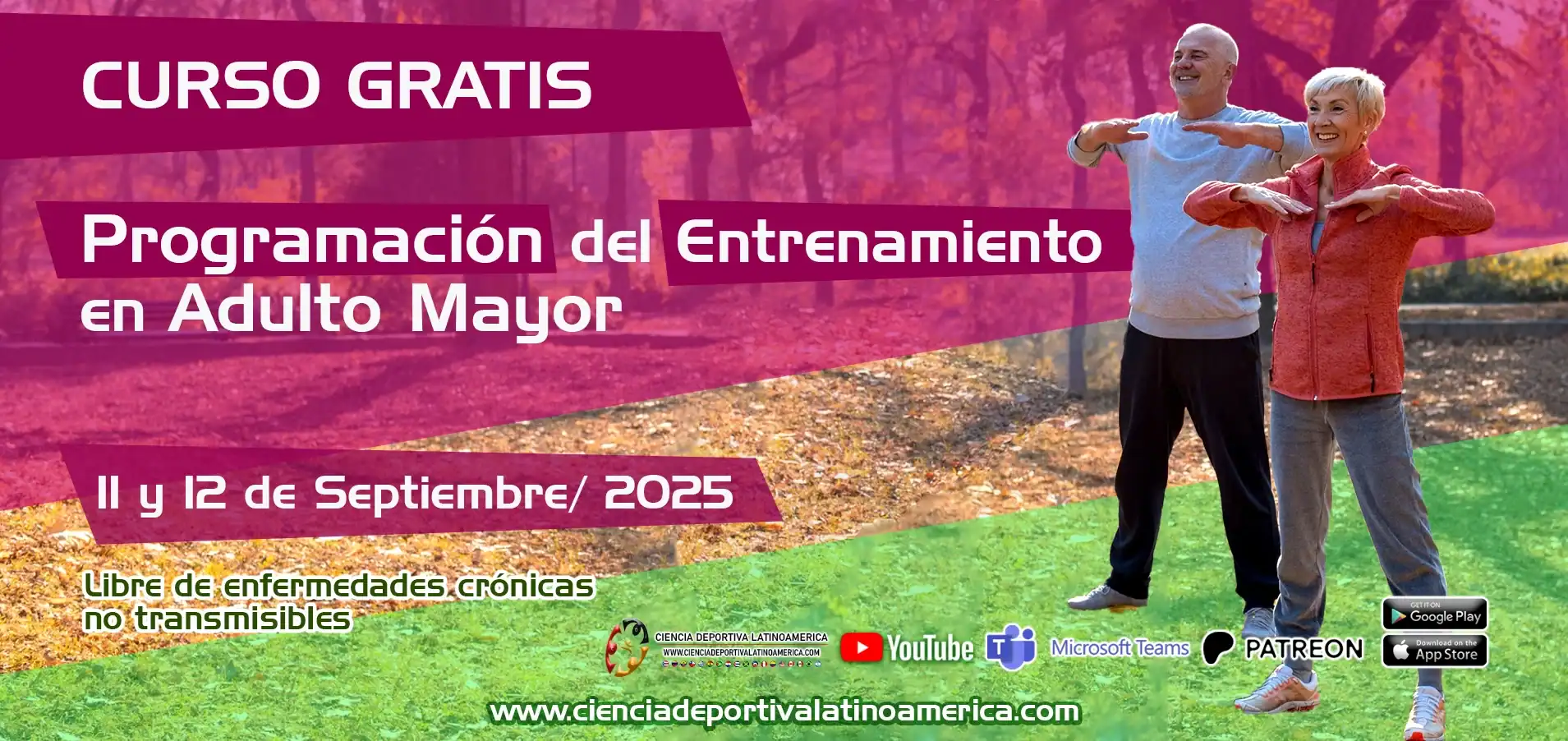 Entrenamiento en adulto mayor, ancianos, ciencia deportiva Latinoamérica